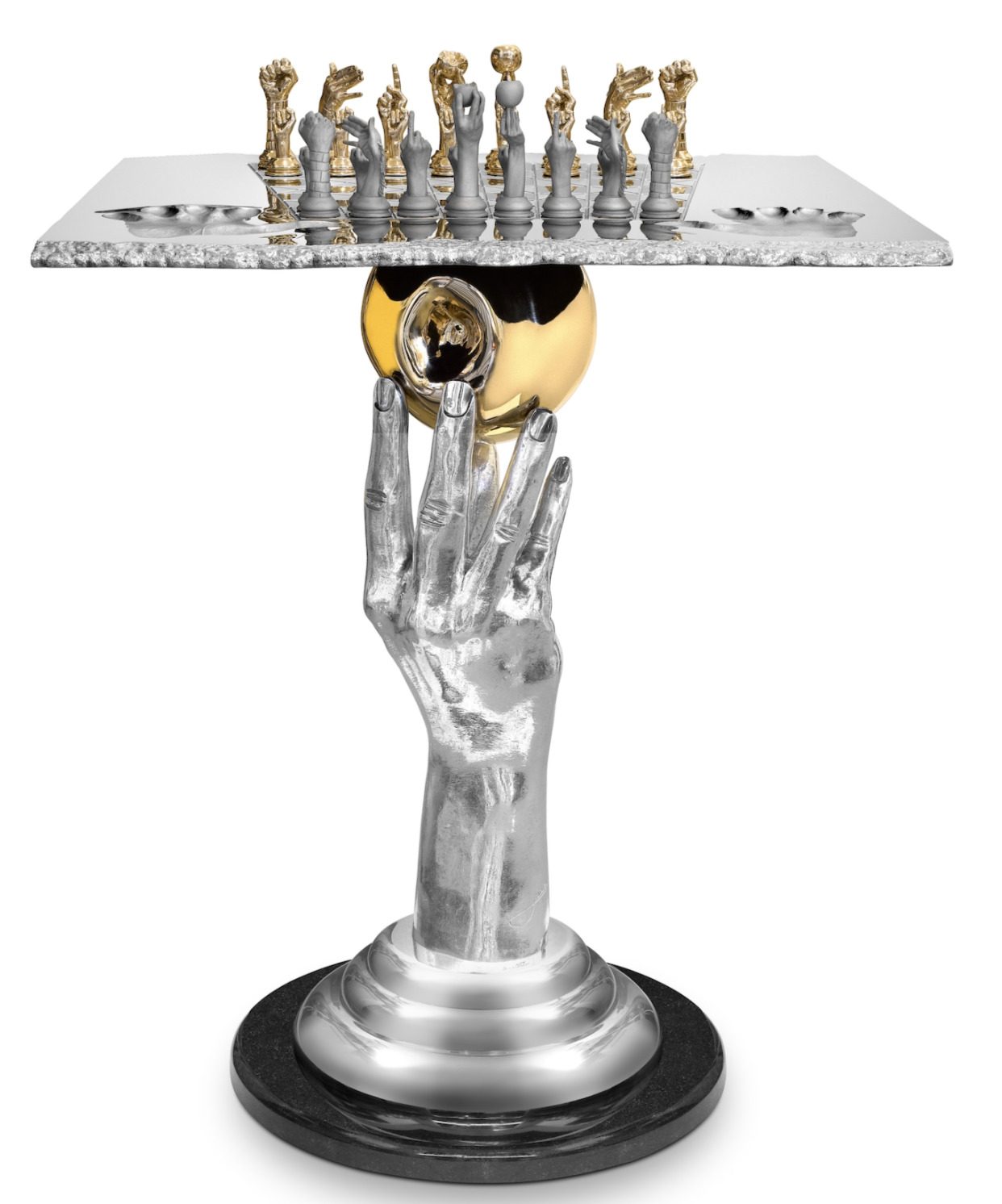 MTArt Sculpture Set, Quinn, Queen, Lorenzo Table, 2022 Agency - Chess, -